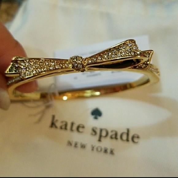 Kate Spade Love Notes Bow Gold Bracelet - Picture 2 of 4
